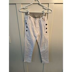 Boy's NABER Pants White Pocket Buttons